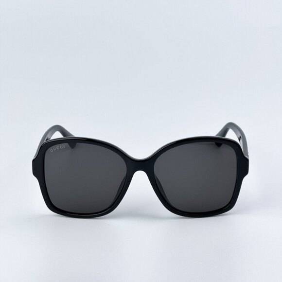 Gucci GG0765SA 002 BRAND NEW Sunglasses Black Grey Women Butterfly